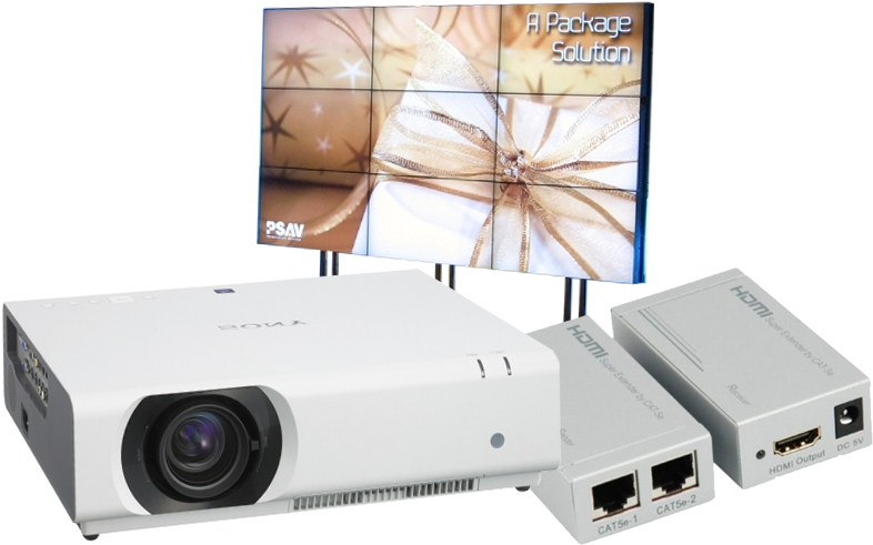 Prezent Tehnika - Mighty Tronics Vhe2-60 Hdmi 1 2a Extender By Cat-5e (900x600), Png Download