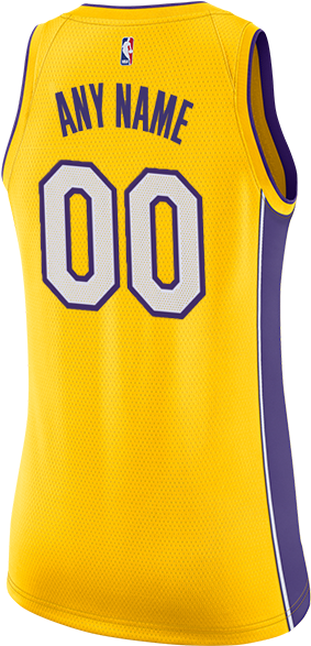 Los Angeles Lakers Women's Custom 2017-18 Icon Swingman - Laker Jersey 23 Png (500x667), Png Download