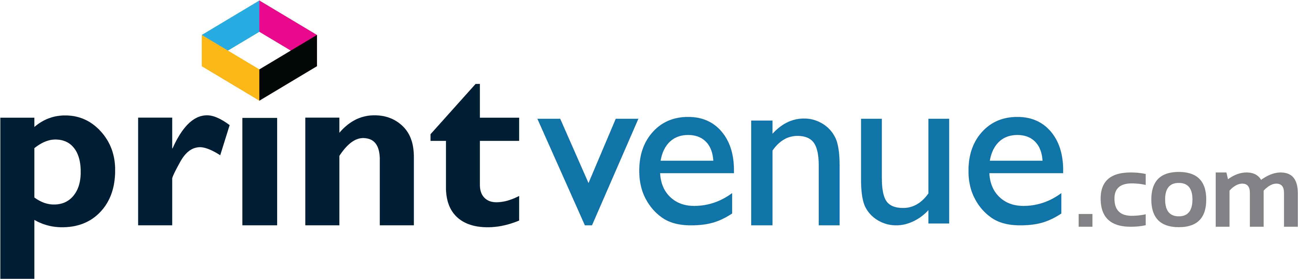Logo Printvenue Png (4500x982), Png Download