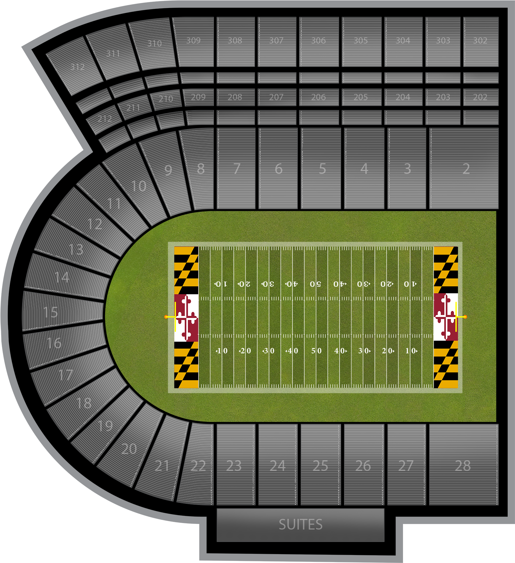 Michigan Wolverines At Maryland Football At Maryland - Soccer-specific Stadium (2560x1936), Png Download