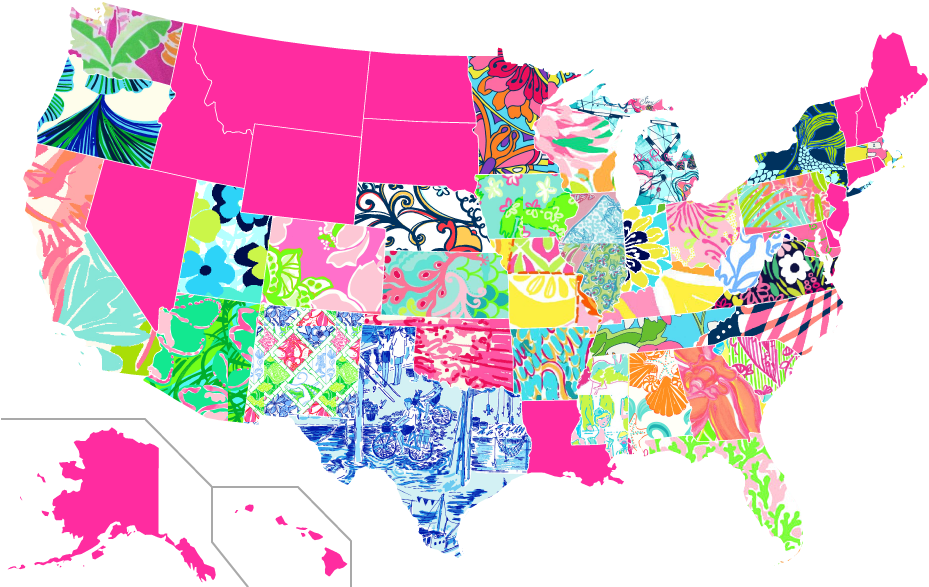 Lilly Pulitzer Patterns (959x593), Png Download