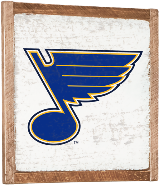 Louis Blues Vintage Wall Art - St Louis Blues Png (600x600), Png Download