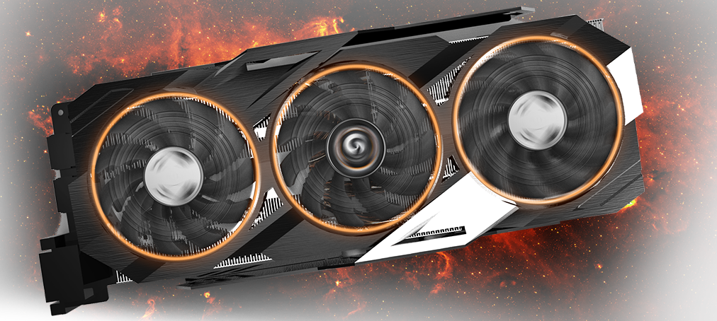 Windforce 3x Cooling System - Gigabyte Gtx 970 Xtreme 4gd5 (1012x454), Png Download
