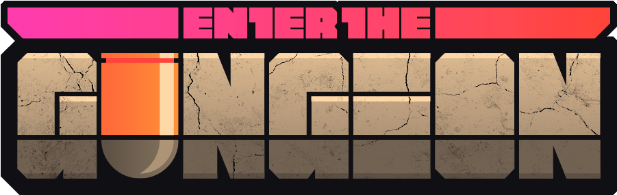 Enter The Gungeon Lo - Enter The Gungeon Logo (1500x400), Png Download