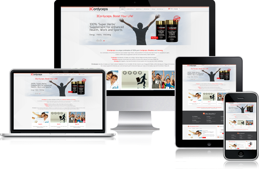 Responsive Website (832x542), Png Download