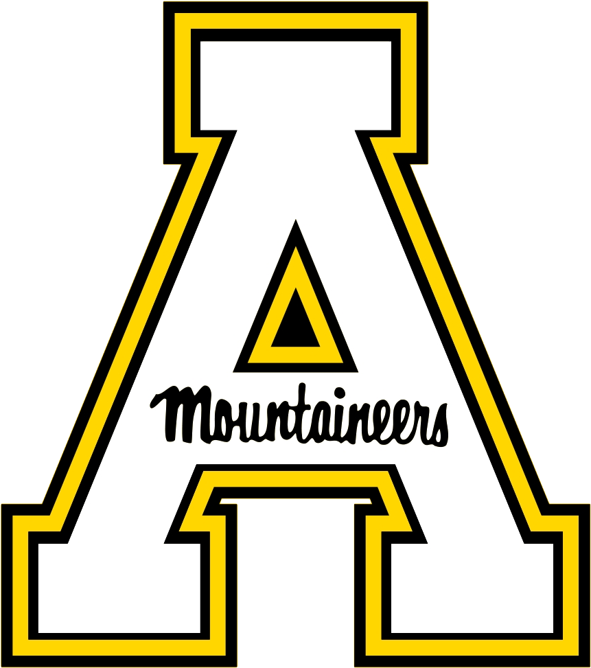@astatemb Vs Appalachian State, A, State Red - App State Football Logo (1365x1024), Png Download