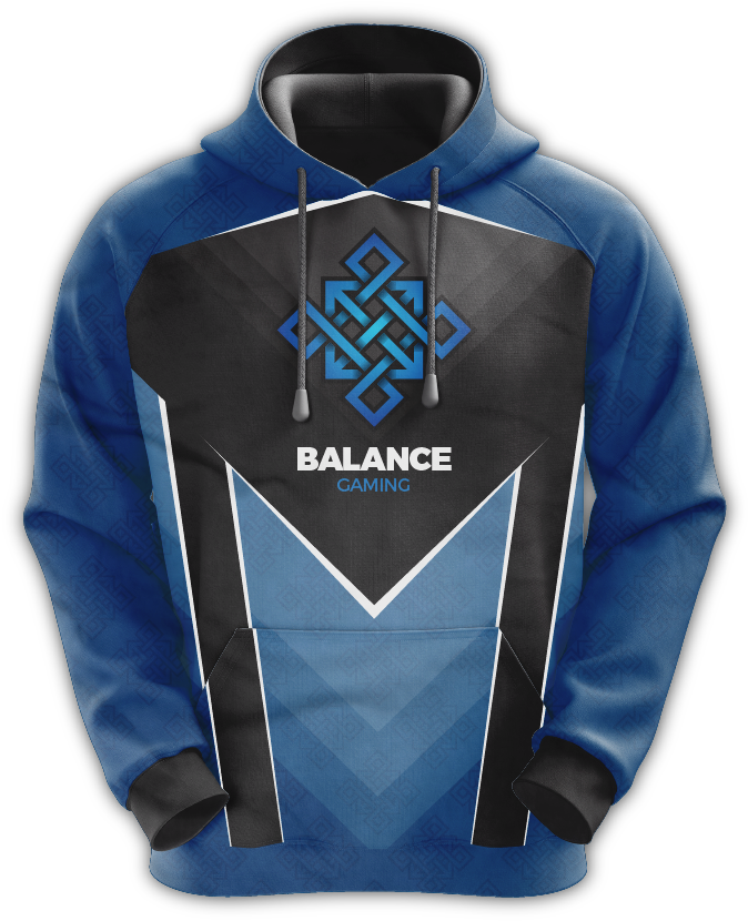 Balance Gaming Artboard 2 Pull Over Hoodie Front V=1511921148 - Hoodie Team (1000x977), Png Download