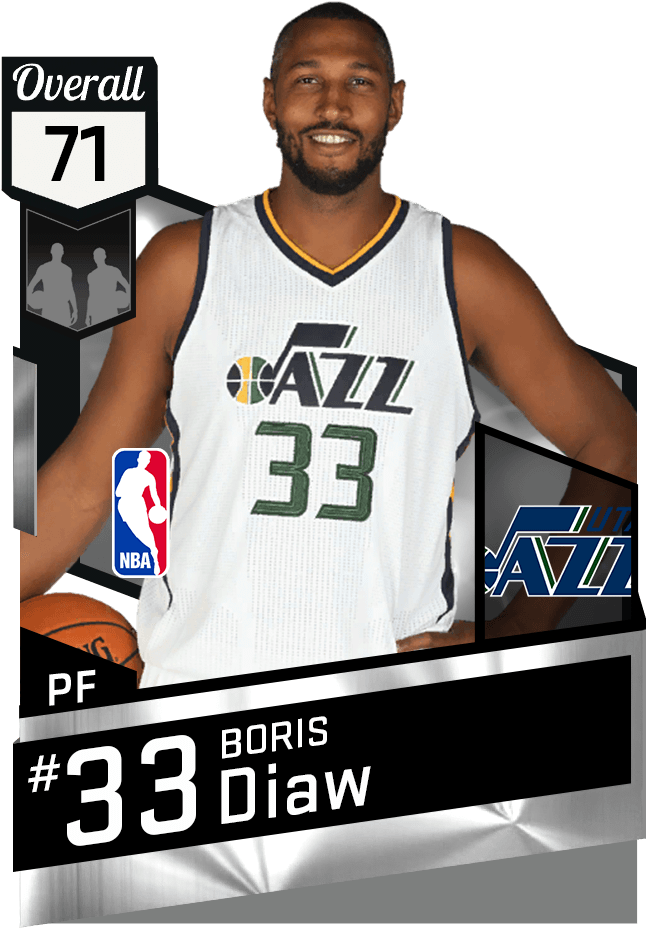 Boris Diaw - Brandon Jennings Nba 2k17 (651x941), Png Download
