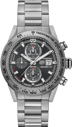 Tag Heuer Carrera Calibre Heuer 01 100 M - Tudor Black Bay Chrono (536x634), Png Download