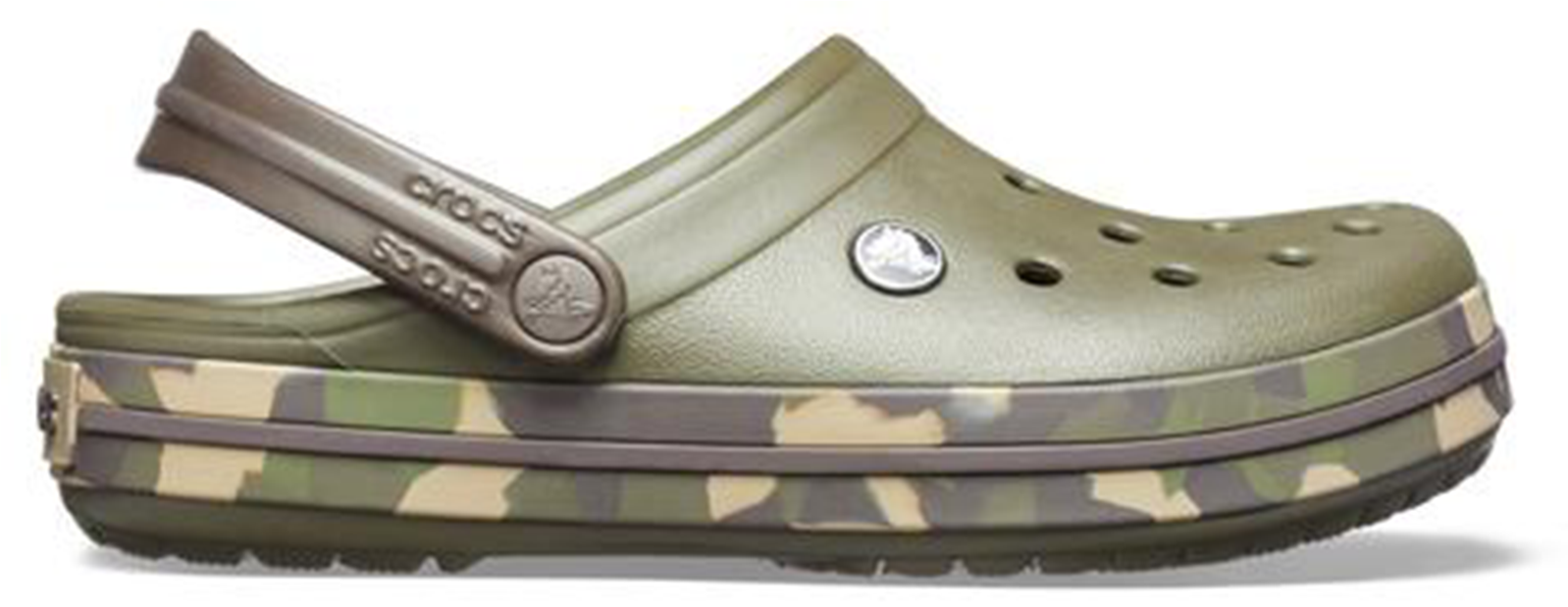 Chancla Crocs De Camuflaje (1600x1417), Png Download