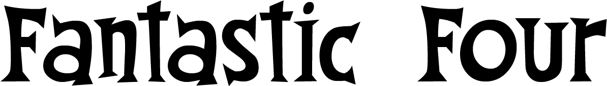 Fantique Four By Digital Empires Inc - Fantastic Four Font (1200x300), Png Download