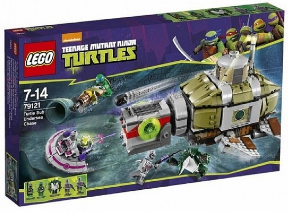 Lego Tmnt 79121 - Turtle Sub Undersea Chase (980x980), Png Download