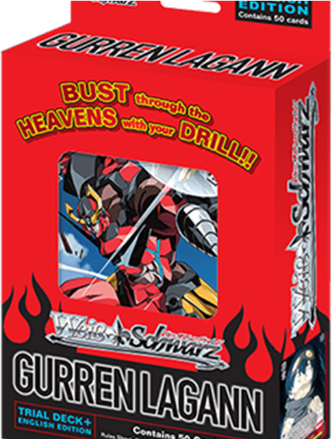 Gurren Lagann Trial Deck - Weiss Schwarz Gurren Lagann Trial Deck (960x640), Png Download