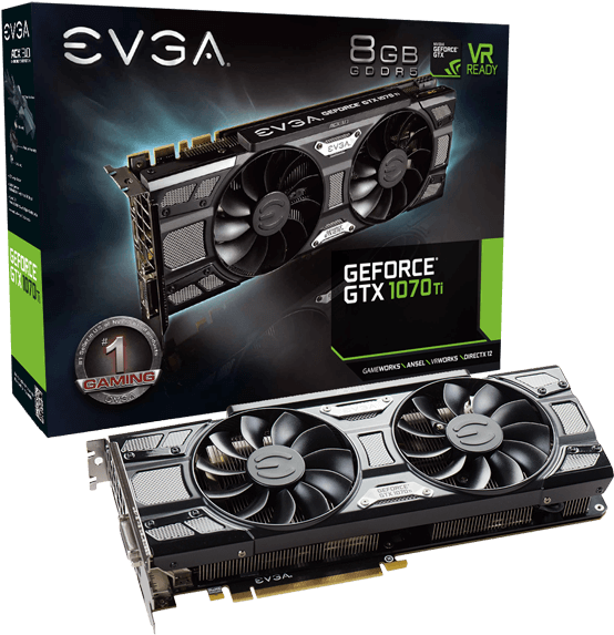 Evga 08g P4 5671 Kr Geforce Gtx 1070 Ti Sc Gaming, - Evga Geforce Gtx 1070 Ti (600x600), Png Download