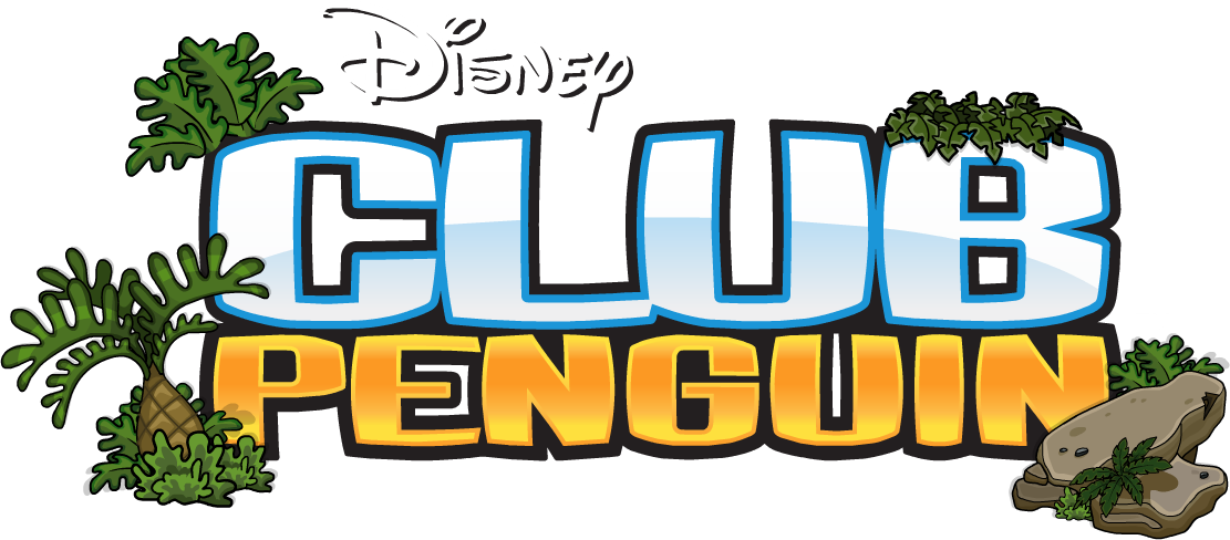 Club Penguin Logo Jan 2014 - Pokemon Go Club Penguin Puffles (1111x488), Png Download