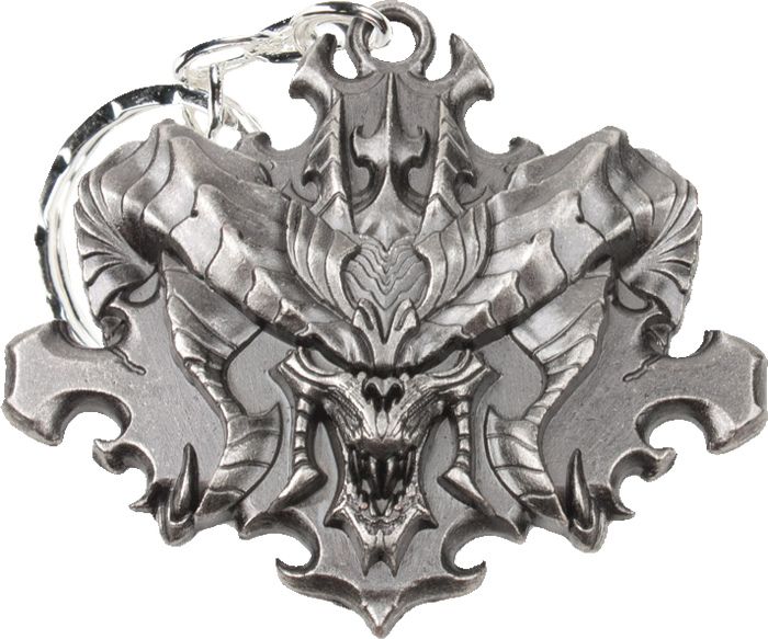 Diablo 3 - Face Keychain - J!nx Diablo Iii Face (700x583), Png Download