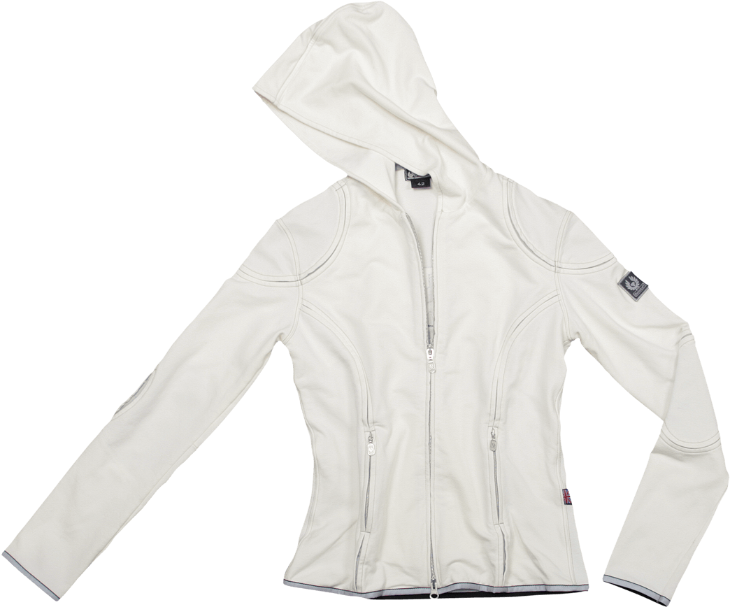 Belstaff Hood Logo Ladies' Cardigan, Off White - Hoodie (1070x1360), Png Download