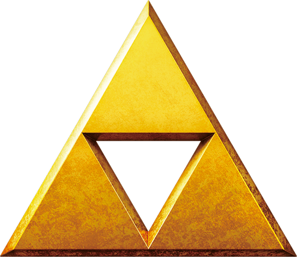 The Legend Of Zelda - Legend Of Zelda Triforce (600x520), Png Download