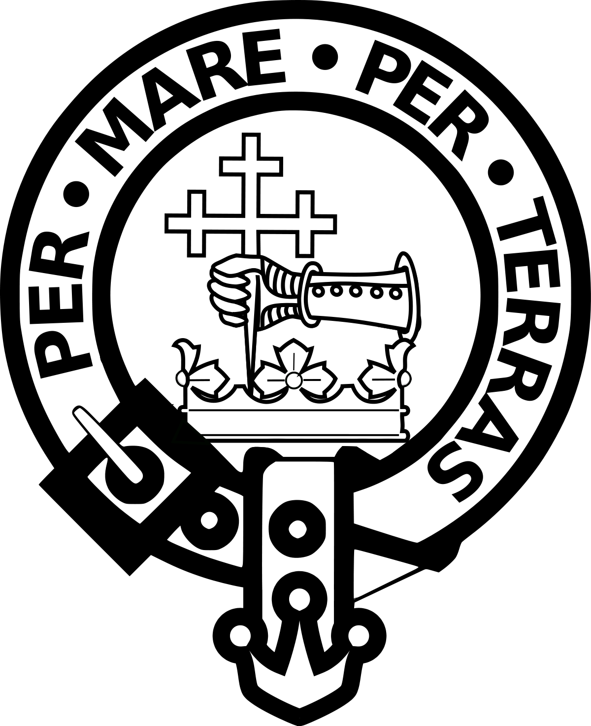 Macdonald Of Sleat Crest (1200x1473), Png Download