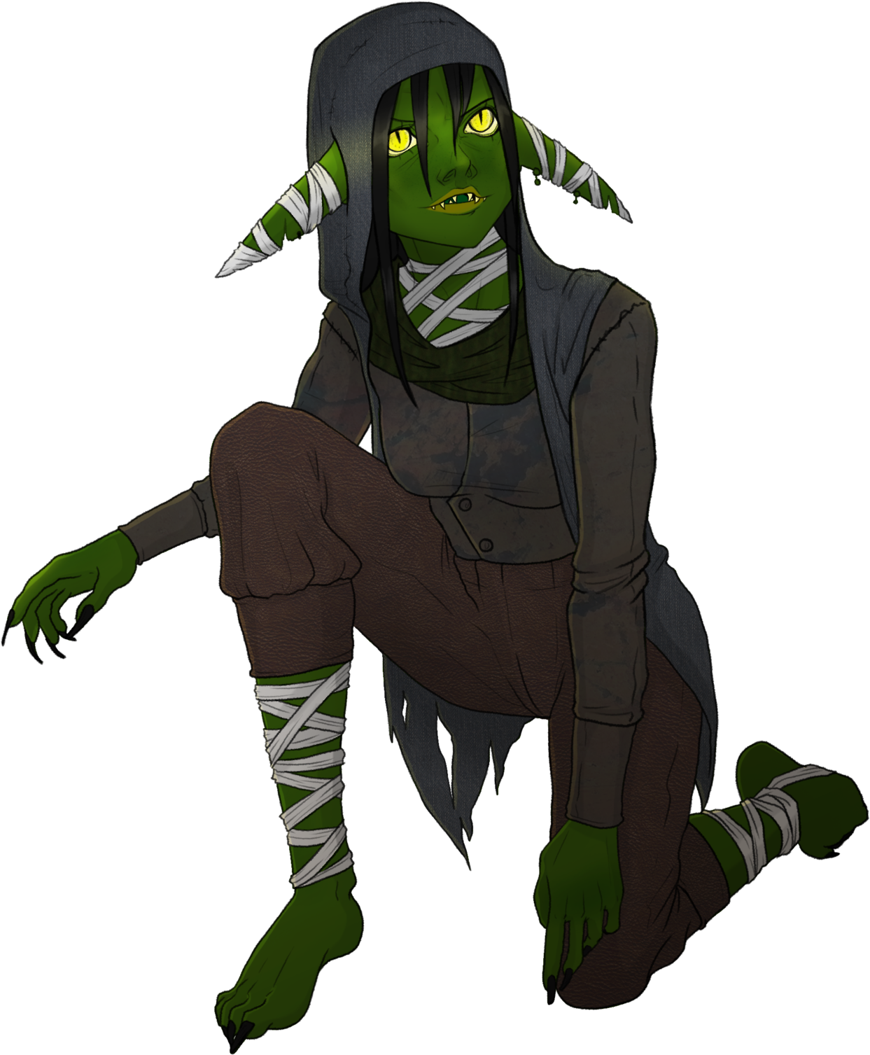 “here It Is My First Attempt At Critical Role Fanart, - Cartoon (1280x1530), Png Download