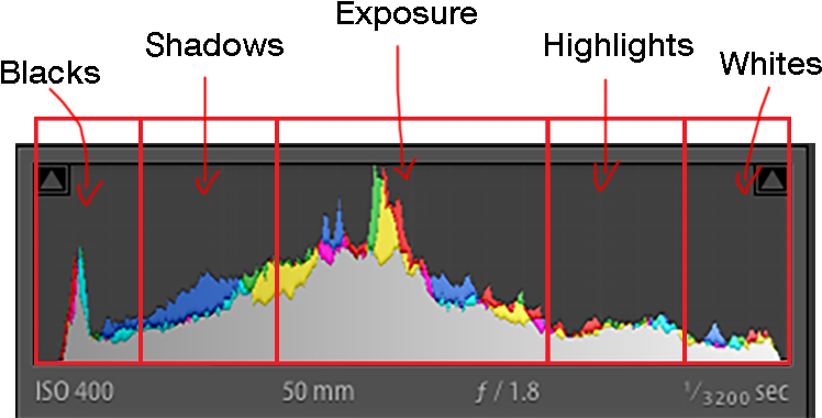 Lightroom Histogram - Histogram Lightroom Tutorial (800x408), Png Download