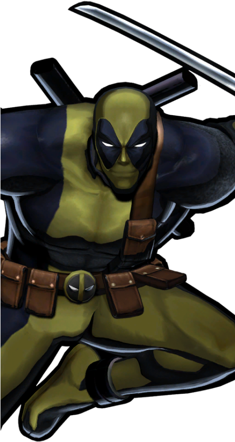 Marvel Vs Capcom 3 Deadpool And Spider Man (480x960), Png Download