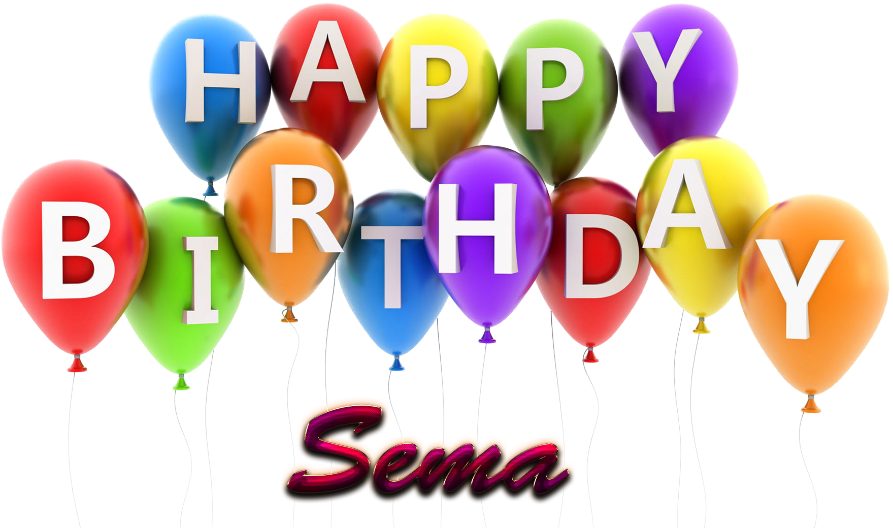 Sema Happy Birthday Balloons Name Png - Happy Birthday Ansh Cake (1920x1200), Png Download