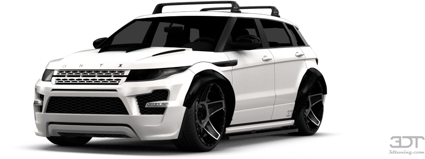 Range Rover Evoque 5 Door Suv 2012 Tuning - Compact Sport Utility Vehicle (1004x373), Png Download