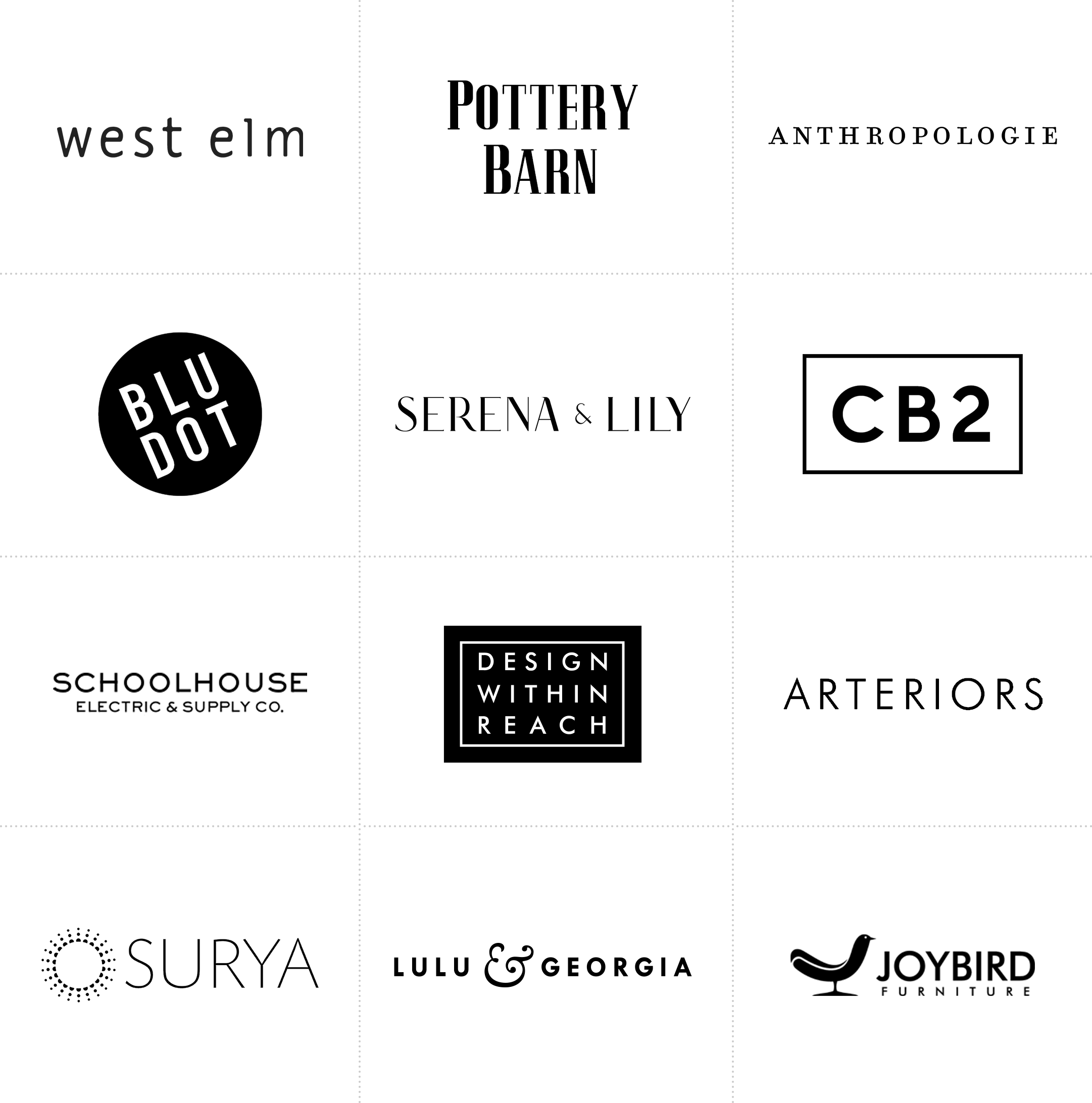 To Name A Few - Design Within Reach (2162x2184), Png Download