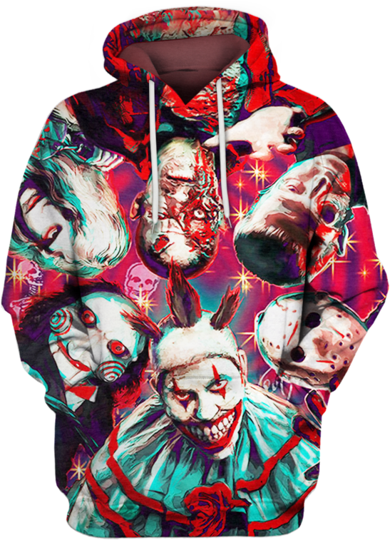 3d American Horror Story Hoodie - Sweatshirt (800x799), Png Download