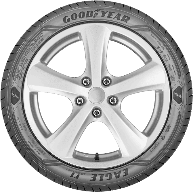 Eagle F1 Asymmetric 3 Side View - Goodyear Eagle F1 Asymmetric 3 (698x698), Png Download