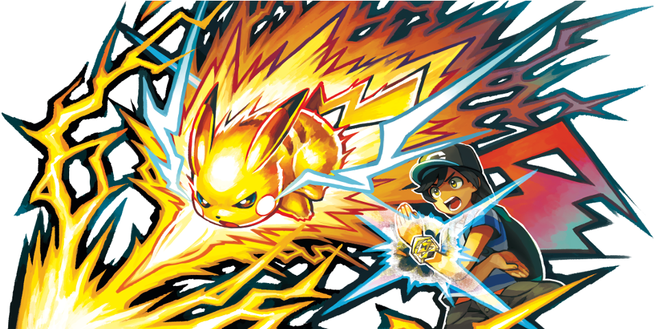 Pokemon Sun And Moon Z Move (1000x480), Png Download