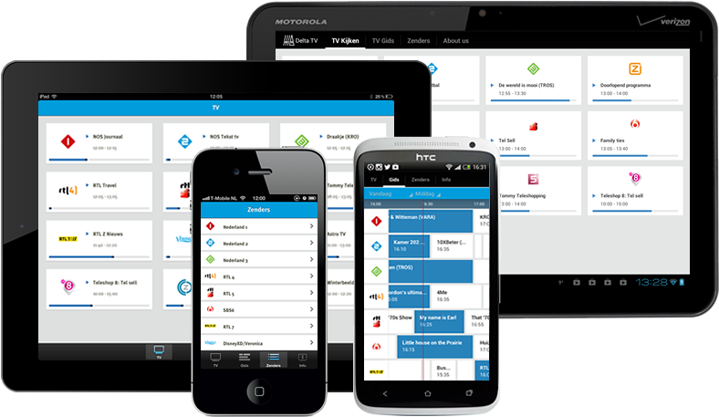 Live Televisie Kijken Met De Delta Tv App Unitid Live - Television (800x484), Png Download