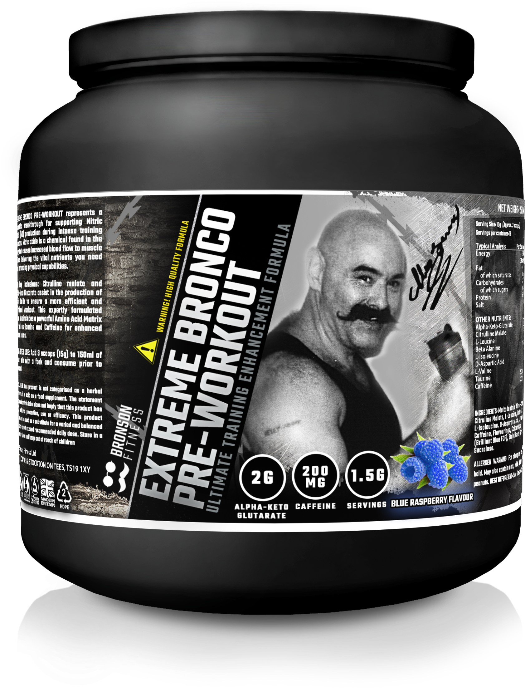 Extreme Bronco Pre-workout - Pre-workout (2750x2756), Png Download