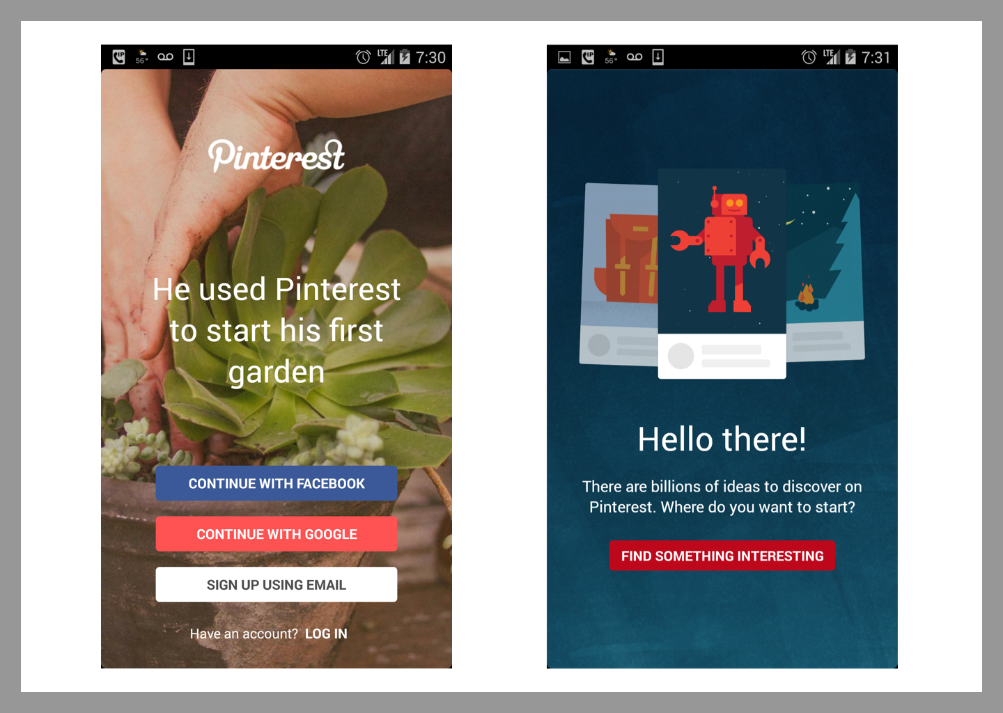 I Really Like How Pinterest Does Onboarding And Recommend (1440x1024), Png Download