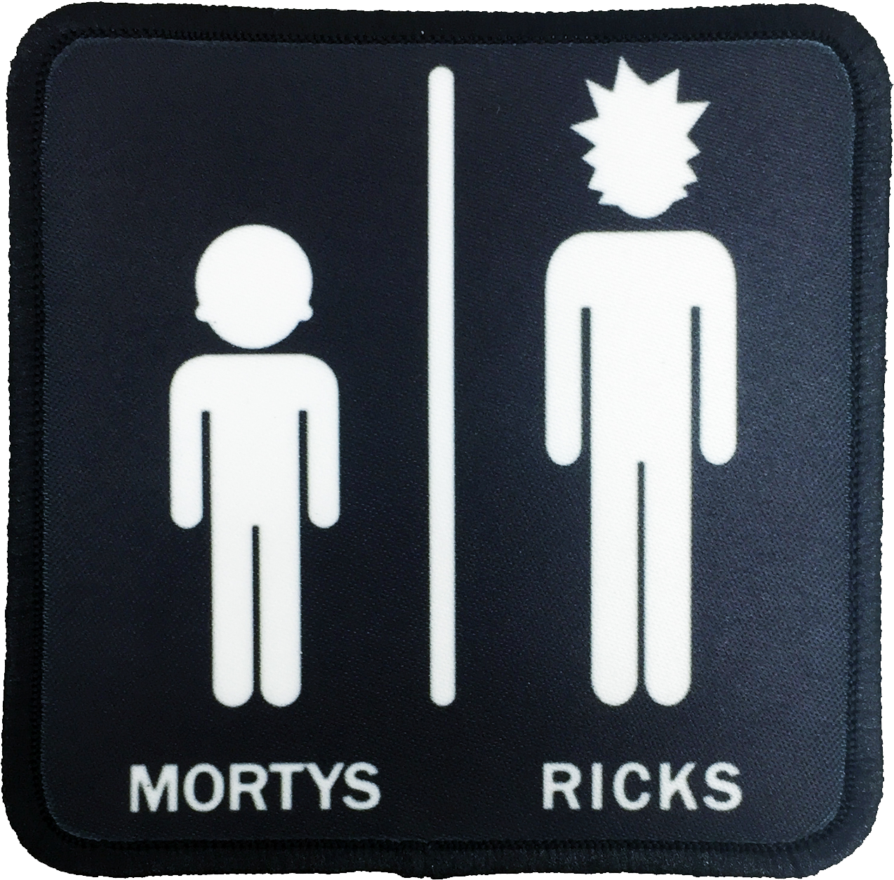 Rick And Morty Iron-on Patch - โลโก้ ห้องน้ำ Png (1440x1440), Png Download