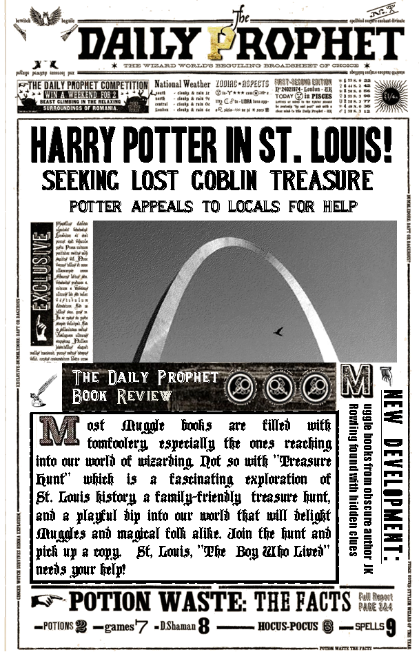 Join Harry's Search For The Lost Goblin Treasure In - Ata-boy Harry Potter Dark Mark Sparks Panic Headline (608x946), Png Download