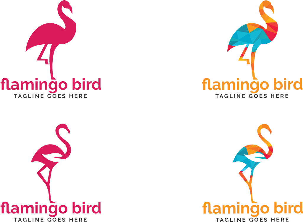 Flamingo Bird Logo Design - Logo (1500x1000), Png Download