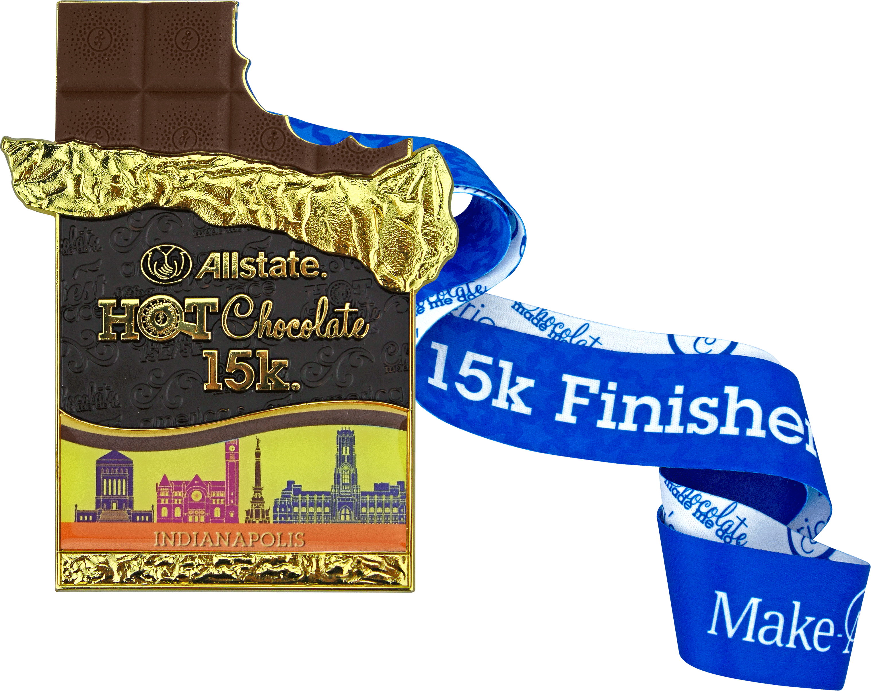Medal - Allstate Hot Chocolate 15k 5k Run Minneapolis (3036x2410), Png Download