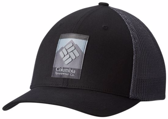 Columbia Men's Mesh Ball Cap Black Hats S/m (549x626), Png Download
