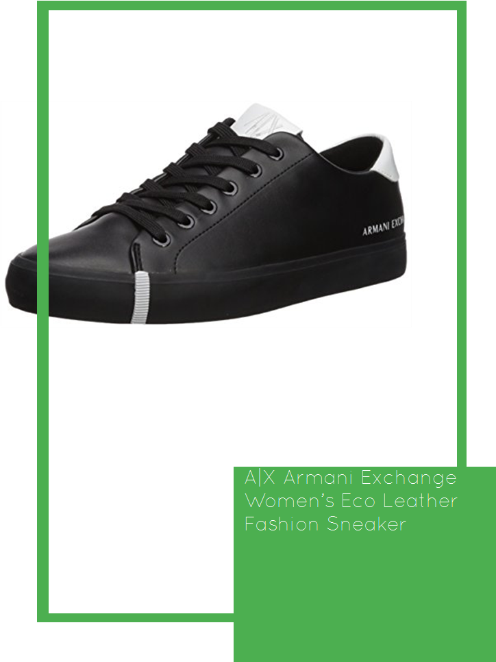X Armani Exchange Women's Eco Leather Fashion Sneaker - Shoe (735x1100), Png Download
