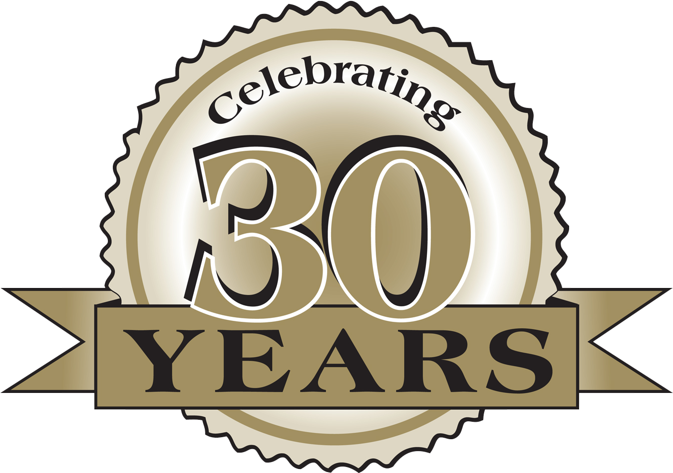 30 Logo Full - Celebrating 30 Years Logo (1362x957), Png Download