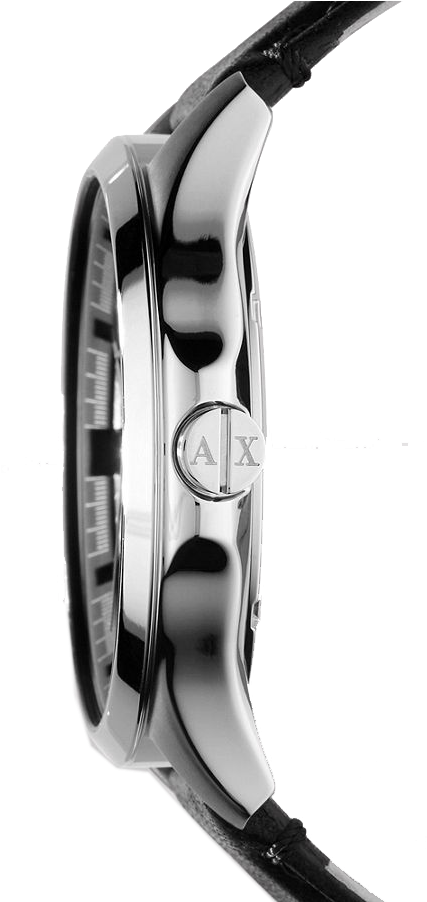 Zoom - Armani Exchange Ax2101 Men's Date Leather Strap Watch, (920x920), Png Download