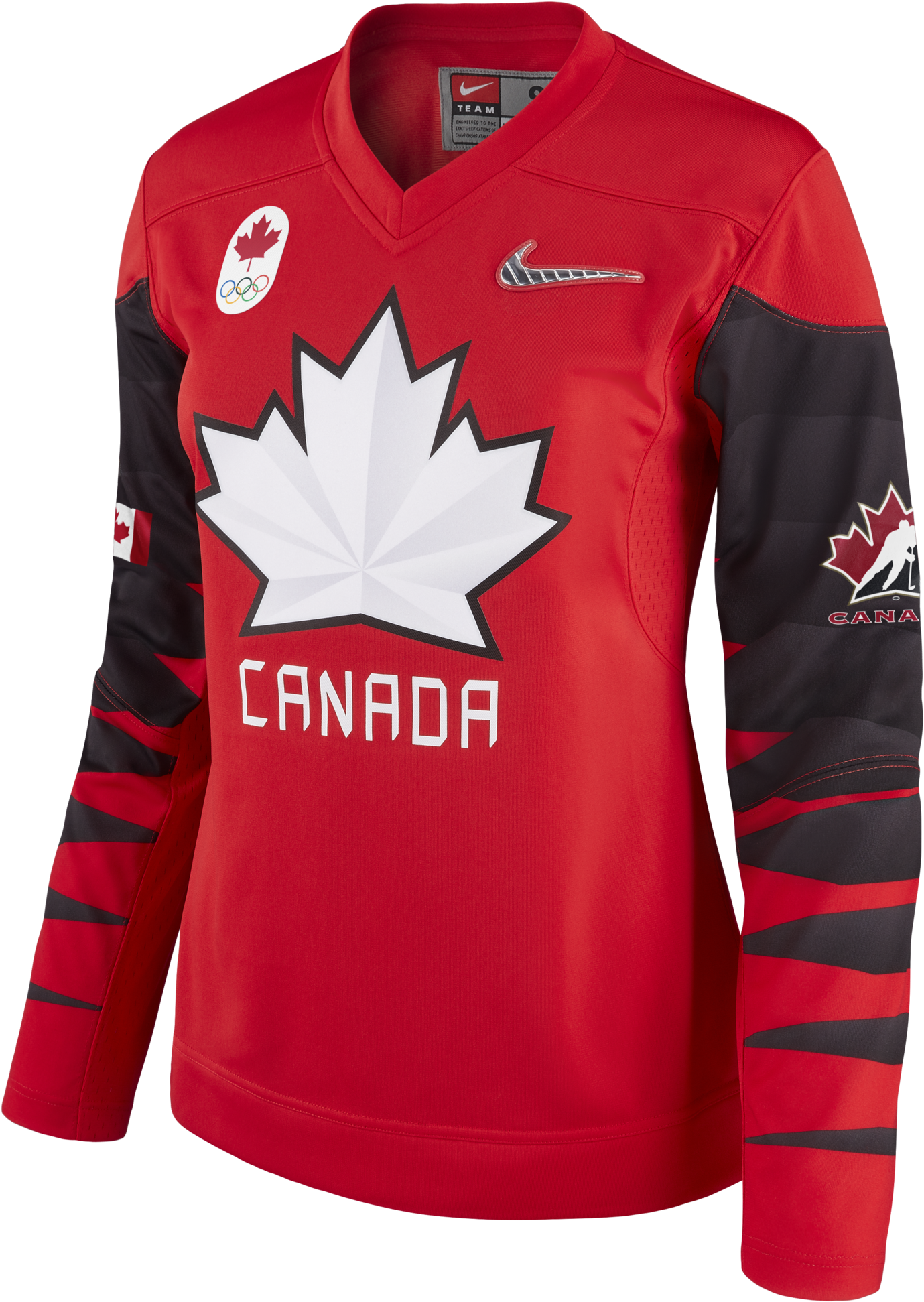 2018 Team Canada Nike Hockey Olympic Red Jersey - Team Canada Olympic Hockey 2018 Jersey (2048x2048), Png Download