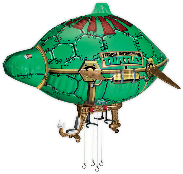 'tmnt Blimp' - Teenage Mutant Ninja Turtles Turtle Blimp Vehicle (609x579), Png Download
