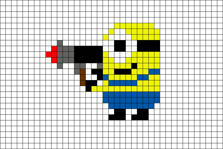 Pixel Art Les Minions (780x521), Png Download
