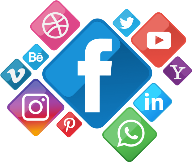 Such As Youtube, Vevo And More - 2018 Social Media Ages (640x530), Png Download