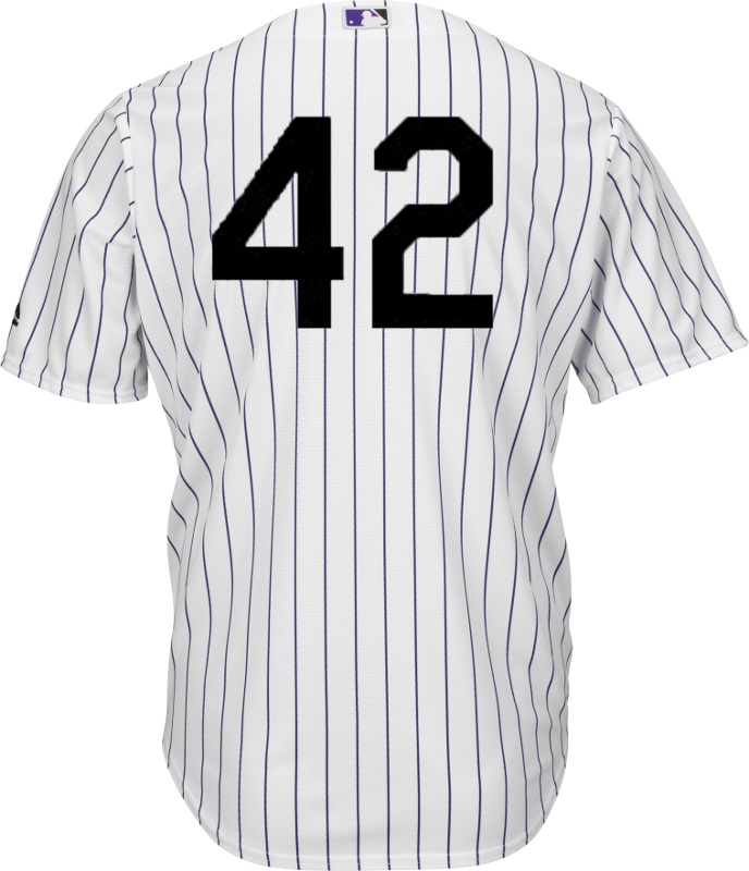 Jackie Robinson Day 42 Jersey - Colorado Rockies Nolan Arenado White Men's Jersey (688x800), Png Download