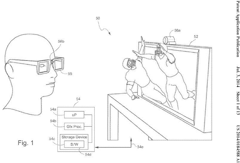 Nintendo Eye Patent - Nintendo Patente (960x742), Png Download