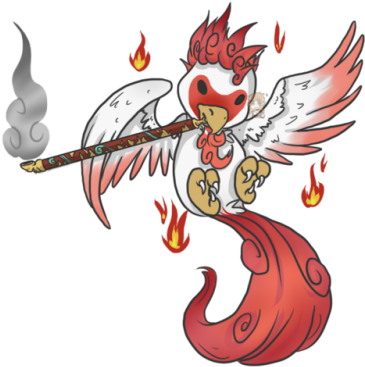 Last Set Of Brush Gods From Okami (500x625), Png Download